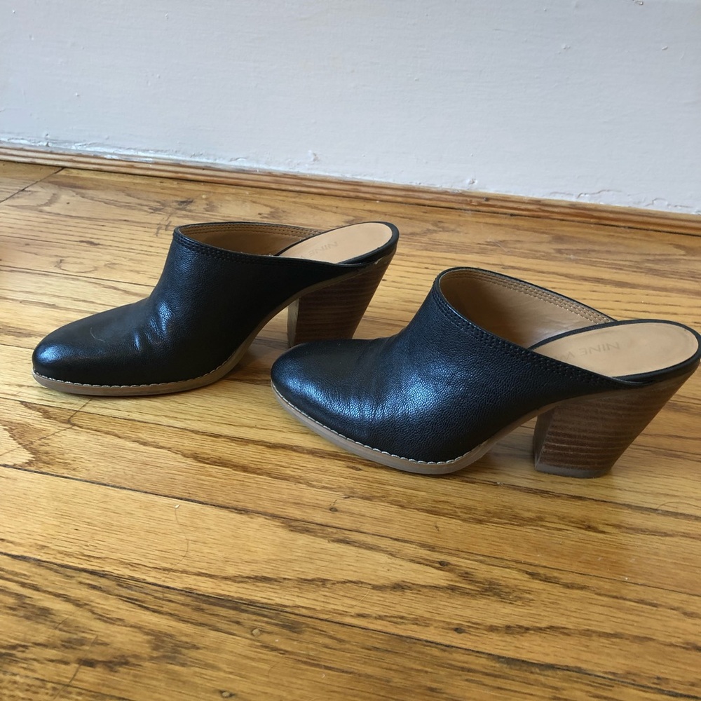 LEATHER high heeled mules Nine West Hannah